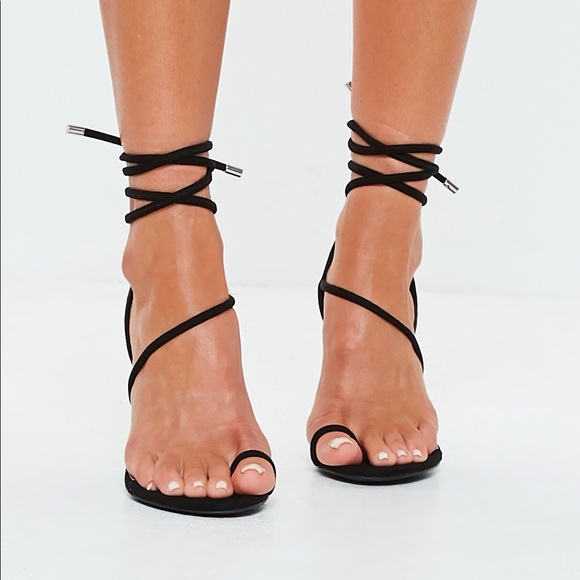Missguided Shoes - Black Missguided strappy heels